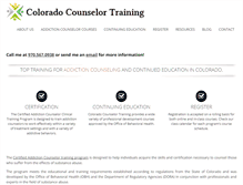 Tablet Screenshot of coloradocounselortraining.com